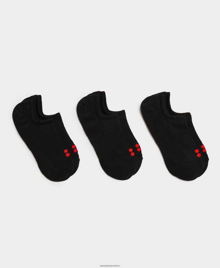 mujer calcetines de entrenamiento invisibles Sweaty Betty 8VNTL343 Facebook negro accesorios