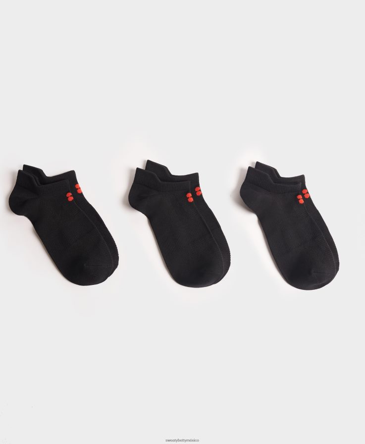 mujer paquete de 3 calcetines deportivos ligeros Sweaty Betty 8VNTL368 negro b accesorios