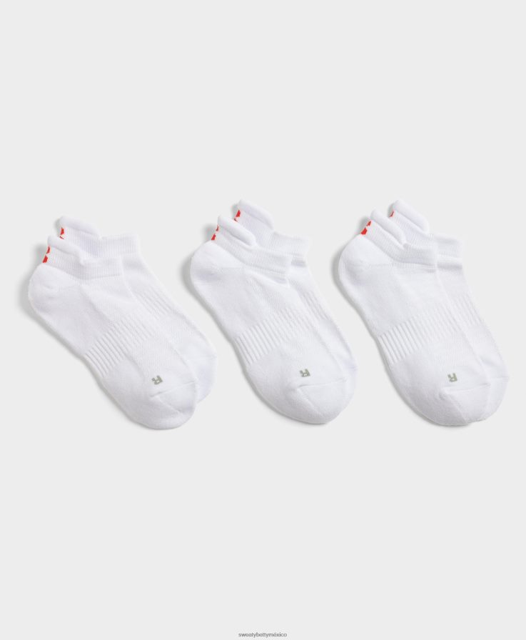 mujer paquete de 3 calcetines deportivos para entrenamiento Sweaty Betty 8VNTL363 blanco accesorios