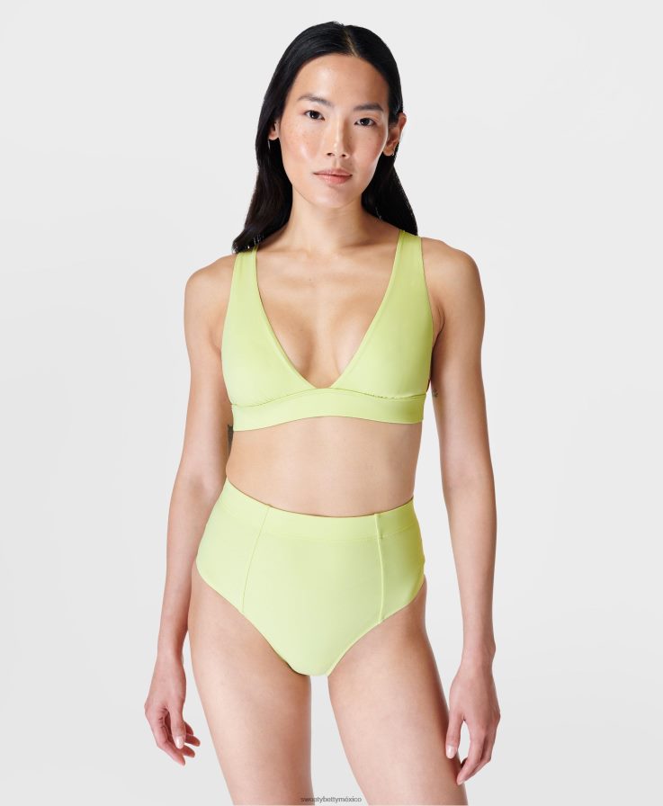 mujer top de bikini península xtra life Sweaty Betty 8VNTL439 pomelo verde ropa