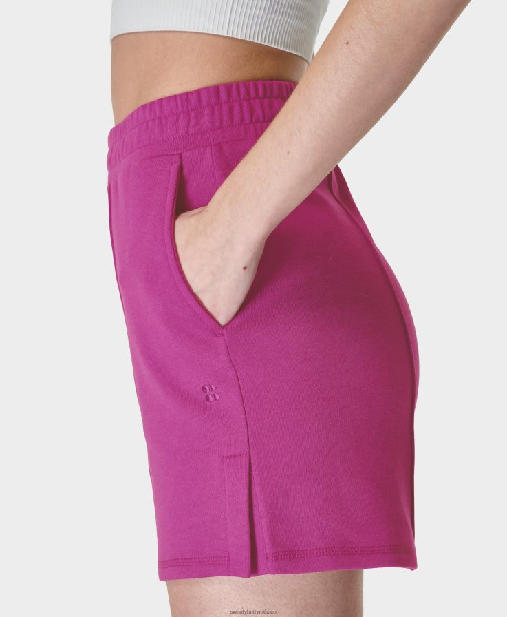 mujer pantalones cortos después de clase Sweaty Betty 8VNTL695 malbec morado ropa