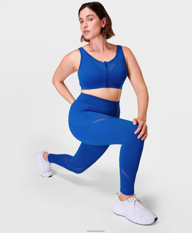 mujer icono de poder leggings Sweaty Betty 8VNTL668 azul relámpago ropa