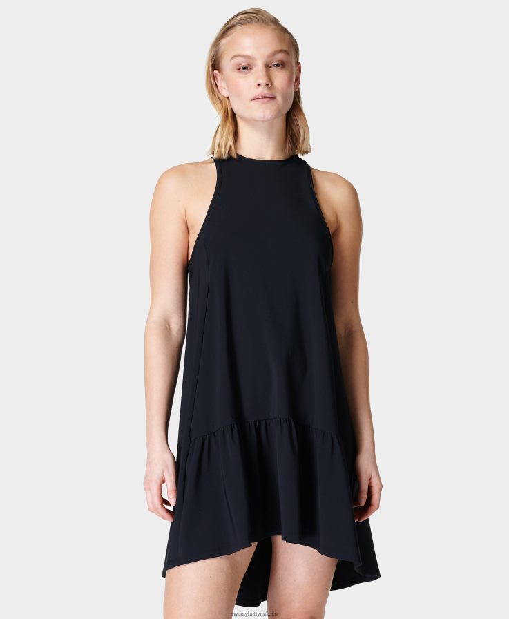 mujer vestido corto del club de exploradores Sweaty Betty 8VNTL575 negro ropa