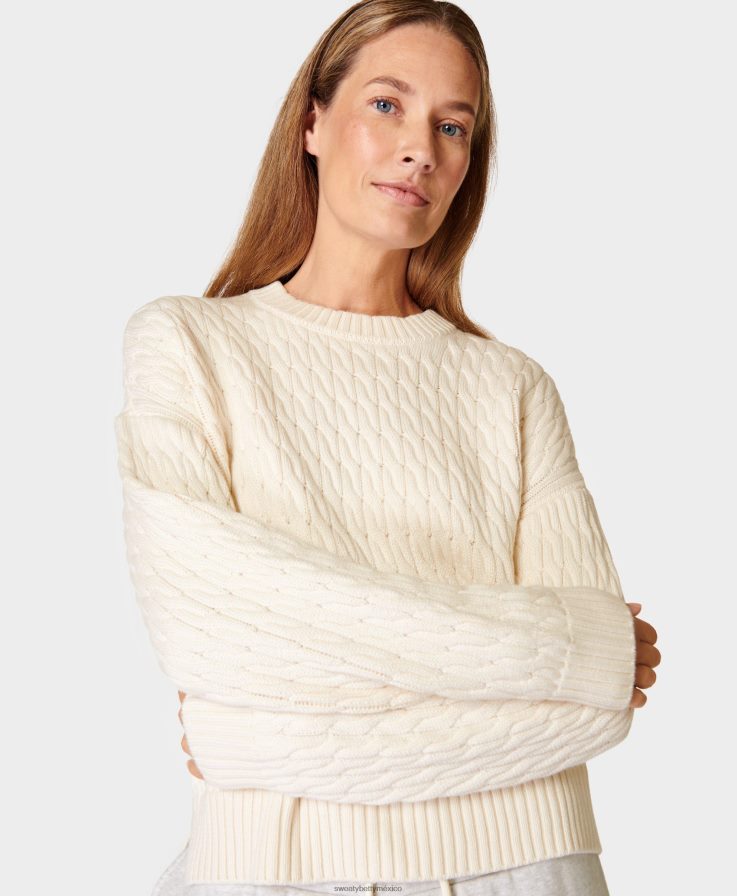 mujer suéter de ochos clásico Sweaty Betty 8VNTL355 estudio blanco ropa