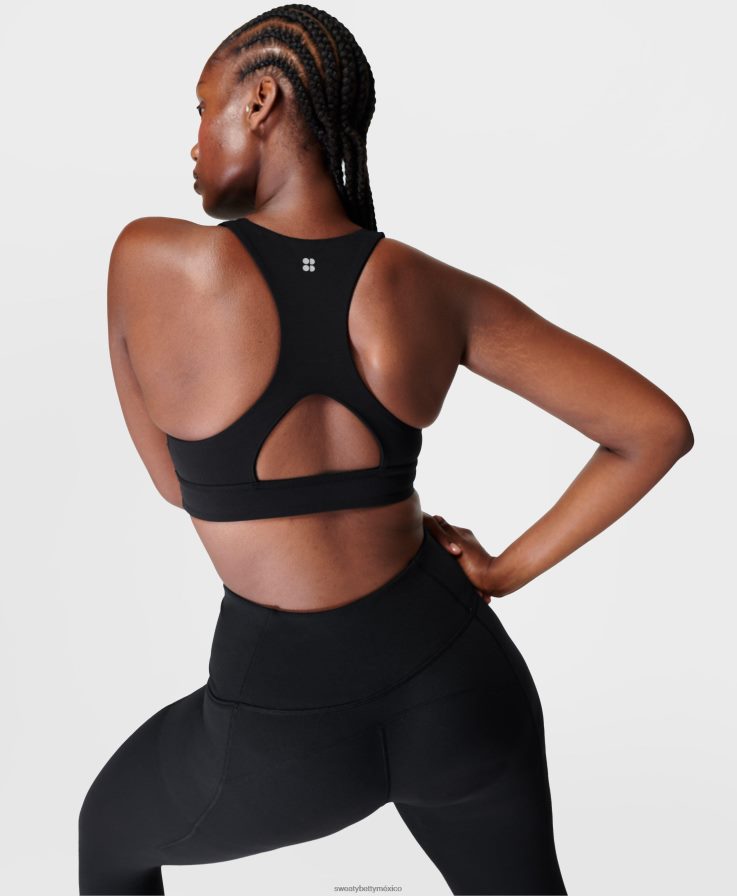 mujer sujetador de yoga reversible súper suave Sweaty Betty 8VNTL330 negro ropa