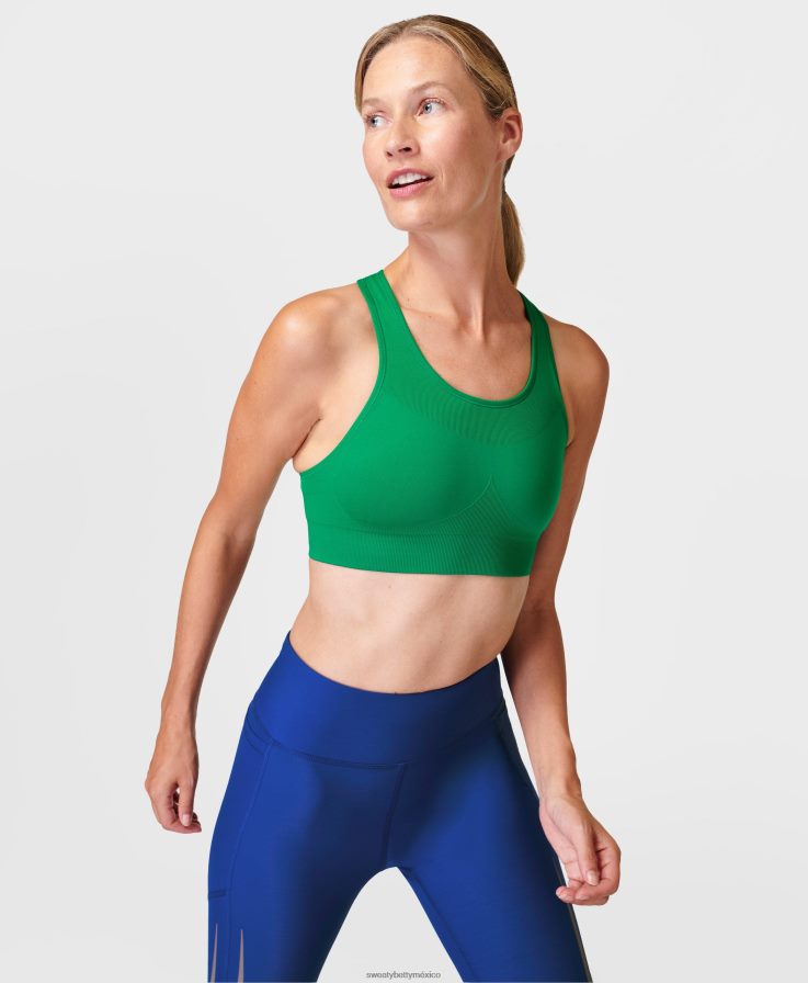 mujer sujetador deportivo de resistencia Sweaty Betty 8VNTL457 electro verde ropa